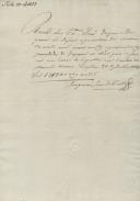 Recibo de pagamento de 57.940 réis referente às despesas das obras feitas nas casas da Capela de Sintra, feito por Joaquim José da Costa ao Duque e Duqueza de Lafões.