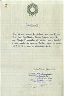 Registo de velocípede de marca Sachs, com o nº 7938, em nome de Guilherme Nunes Roque, morador em Mucifal.