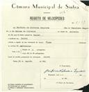 Registo de velocípede de marca Flecha, com o nº 8233, em nome de Porfirio de Oliveira Sequeira, morador em Lourel.