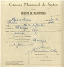 Registo de velocípede de marca Raio, com o nº 8070, em nome de Alfredo de Oliveira, morador em Albarraque.