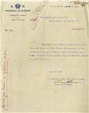 Ofício dirigido ao Administrador do Concelho de Sintra, proveniente do Inspetor Geral dos Espetáculos, Óscar de Freitas, solicitando a comparência de Artur Manuel Silva, morador em Carenque - Queluz, nesta inspeção.