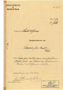 Construção de moradia no lugar de Oliveira, Estefânia em nome de Cândido José Couto, com o Processo nº OB 289/1922, com a licença de construção nº 217 de 15/08/1922.