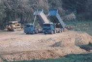 Obras de terraplanagem.