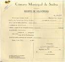 Registo de velocípede de marca Reynolds, com o nº 10095, em nome de Filipe Simões Tomé, morador em Alvarinhos.