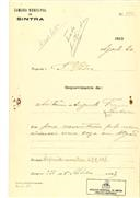 Construção de moradia em Algueirão, em nome de António Augusto Franco, com o Processo OB nº 453/1923, com a licença de construção nº 321 de 05/09/1923.