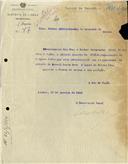 Ofício dirigido ao Administrador do Concelho de Sintra, proveniente do Secretário Geral do Governo Civil do Distrito de Lisboa, referente à despesa feita com os processos de alvarás de Manuel Lopes Novo e Aguas de Sintra, Ldª.