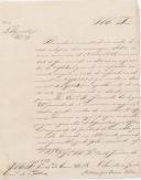 Ofício do secretário geral do governo civil de Lisboa António José Vieira Santa Rita ao presidente a Câmara Municipal de Colares, solicitando esclarecimento sobre a diferença de verbas entre o orçamento e as contas do concelho de 1851-1852, relativas ao esclarecimento de foros.