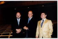 Palestra do ator Raul Solnado no Centro Cultural Olga Cadaval, com a presença do Presidente da Câmara Municipal de Sintra, Dr. Fernando Seara, vereador da cultura, Dr. Cardoso Martins e o Administrador Mário João Machado.