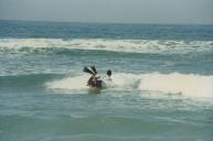 Campeonato de Bodyboard na Praia Grande.