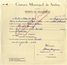 Registo de velocípede com o nº 10149, em nome de António Silva dos Reis, morador em Pendão.