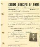 Registo de matricula de velocipedista em nome de Martinho Oliveira, morador na Piedade, com o nº de inscrição 2098.
