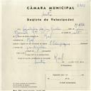 Registo de velocípede de marca Olympique, com o nº 4376, em nome de Agostinho da Luz Romão, morador em Ral.