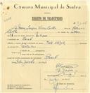 Registo de velocípede de marca The Nadir, com o nº 7156, em nome de Maria Josefina Vieira Coelho, moradora em Baratã.