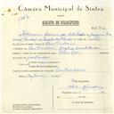 Registo de velocípede de marca Cycles Raio, com o nº 6177, em nome de Feliciano Silvério da Silva Pardal, morador em Pero Pinheiro.