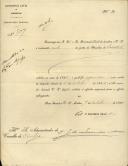 Ofício pelo Secretário Geral da Repartição Central do Governo Civil de Lisboa, C. J. de Lacerda e Melo, ao Administrador do Concelho de Sintra, remetendo o orçamento geral da Junta de Paroquia de S. Martinho, relativo ao ano de 1896.
