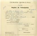 Registo de velocípede de marca Diamante, com o nº 3582A, em nome de Artur da Conceição Reis, morador em Venda Seca.
