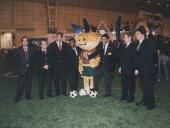 Evento de futebol, com a representação da CMS., na base aérea de Sintra e vários representantes do futebol.