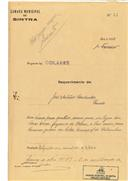 Construção de moradia em Casas Novas, Penedo, em nome de José António Cardador, com o Processo nº OB 47/1922, com a licença de construção nº 49 de 02/02/1922.