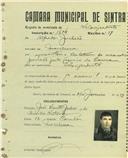 Registo de matricula de velocipedista em nome de Alfredo Julião, morador em Morelena, com o nº de inscrição 1604.
