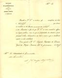 Ofício da 2ª Repartição da Direção Geral dos Próprios Nacionais, A. J. de Campos Magalhães, ao Administrador do Concelho de Sintra, remetendo um exemplar da lista nº 22.577 de arrematações no Ministério da Fazenda, que devem ser vendidos no dia 20 de Março de 1897.