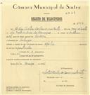Registo de velocípede de marca Aprilia, com o nº 6976, em nome de Adão Vítor da Conceição Matos, morador em Sabugo.