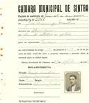 Registo de matricula de carroceiro de 2 ou mais animais em nome de José Domingos Monteiro, morador em Almorquim, com o nº de inscrição 2347.