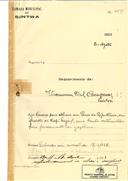 Construção de bomba de gasolina, em nome de Vacuum Oil Company Lisboa, Lda, em Vila Velha de Sintra, com o Processo OB nº 454/1923, com a licença de construção nº 490 de 18 /12 /1923.