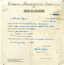 Registo de velocípede com o nº 4697, em nome de Narciso Lopes, morador em Avª Dr. Miguel Bombarda nº 29, Pendão.