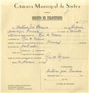Registo de velocípede de marca Nacional, com o nº 7680, em nome de António José Parreira, morador em Rio de Mouro.
