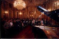 Concerto com Maria João Pires e Rufus Müller, durante o festival de música de Sintra, na sala da música do Palácio Nacional de Queluz.