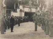 Presidente da República, General António Óscar de Fragoso Carmona, inaugurando os festejos em honra de Nossa Senhora do Cabo.