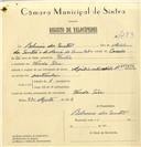 Registo de velocípede de marca Aprilia com motor, com o nº 7283, em nome de Belmiro dos Santos, morador em Venda Seca.