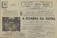 Programa do filme A Sombra da Outra com a participação  de Dolores Del Rio, Agustin Irusta, Victor Junco e José Baviera.