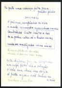 Versos manuscritos de Ruy Belo