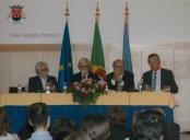 Lançamento do livro a "Escola do meu Mundo" da autoria de João Barreto, com a presença do Presidente da Câmara Municipal de Sintra, Fernando Seara, na sala Vergílio Ferreira, na Biblioteca Municipal de Sintra.