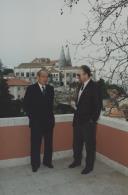 Entrevista a João Justino, Presidente da Câmara Municipal de Sintra, na varanda do Palácio Valenças.