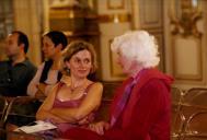Público a assistir ao Concerto de piano com Trio Kempf, durante o Festival de Música de Sintra, na sala de música, no Palácio Nacional de Queluz.