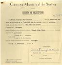 Registo de velocípede de marca Famel, com o nº 7623, em nome de Manuel Domingos de Oliveira, morador em Pernigem.