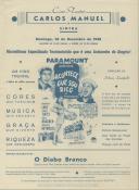 Programa do filme "Acontece Que Sou Rico" dirigido por Sidney Lanfield com a participação de Veronica Lake, Sonny Tufts, Eddie Bracken e Marjorie Reynolds.