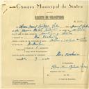 Registo de velocípede de marca Artur e Valada com motor, com o nº 6028, em nome de Álvaro Manuel Cristovão Lopes, morador em Pero Pinheiro.