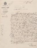 Ofício do Secretário Geral da 2ª Repartição do Governo Civil de Lisboa, Augusto Ferreira Novais, ao Administrador do Concelho de Sintra, comunicando que foi autorizado o abono aos professores primários de Belas e Colares, Joaquim Simões Albergueiro e José Ribeiro Chaves, das gratificações pelo serviço de vogais dos júris de exames elementares em 1892-1893 e 1894.