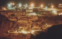 Vista noturna das Azenhas do Mar.