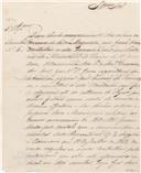 Circular dirigida ao presidente da Câmara Municipal de Belas José Justino Alves proveniente do Secretário Geral Luís de Almeida Marques, a propósito da conta da receita e despesa do ano económico de 1850-1851.