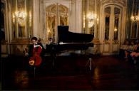 Concerto de Maria João Pires, Augustin Dumay, Gérard Caussé, Ariane Granjon e Jian Wang durante o Festival de Musica de Sintra, na sala da música do Palácio Nacional de Queluz.