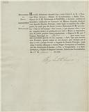 Circular dirigida ao presidente da Câmara Municipal de Belas proveniente do Bispo Conde Fr. Francisco referente à chegada à  corte do príncipe D. Augusto, duque de Leuchtenberg e Santa Cruz.