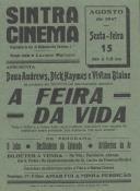 Programa do filme "A feira da vida" com a participação dos atores Dana Andrewes, Dick Haymes e Vivian Blaine.