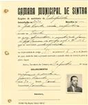 Registo de matricula de velocipedista em nome de João Bento, morador na Idanha, com o nº de inscrição 2024.