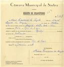 Registo de velocípede com o nº 7467, em nome de Mário Francisco da Augela, morador em Rio de Sapos, Belas.