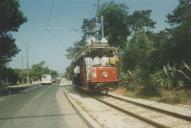 Elétrico de Sintra no Pinhal da Nazaré. 