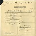 Registo de velocípede de marca Raio, com o nº 5909, em nome de Olegário dos Santos Luz, morador em Vila Verde.